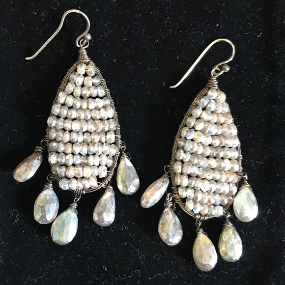 Gunmental Amanda Sterett earrings
